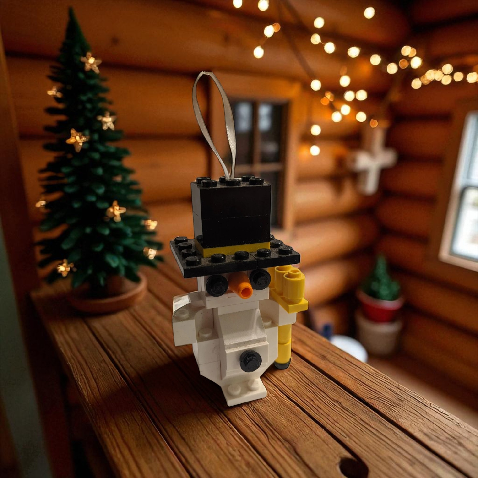 LEGO Snowman Build-Your-Own Ornament