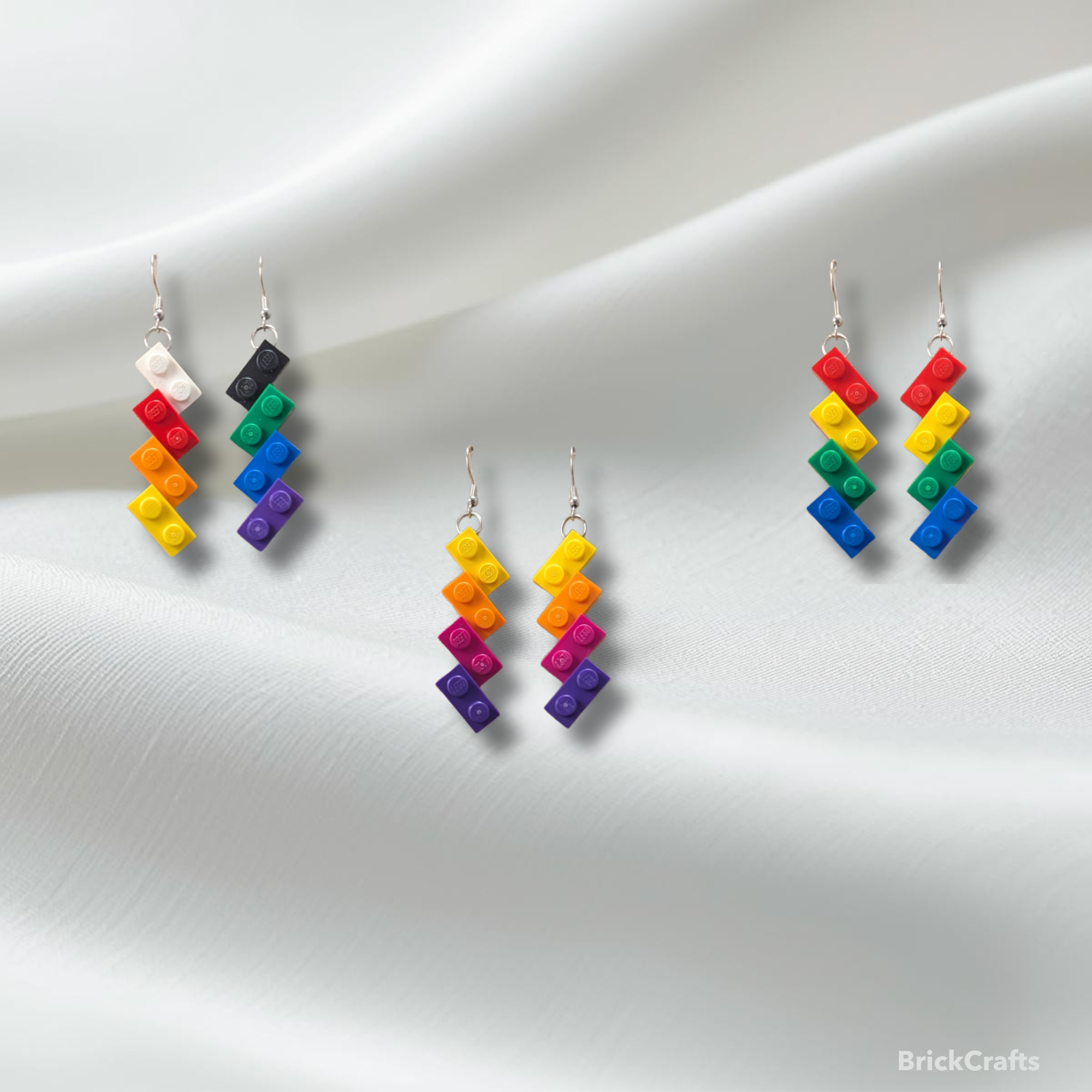 Quadruple ZigZag LEGO Earrings