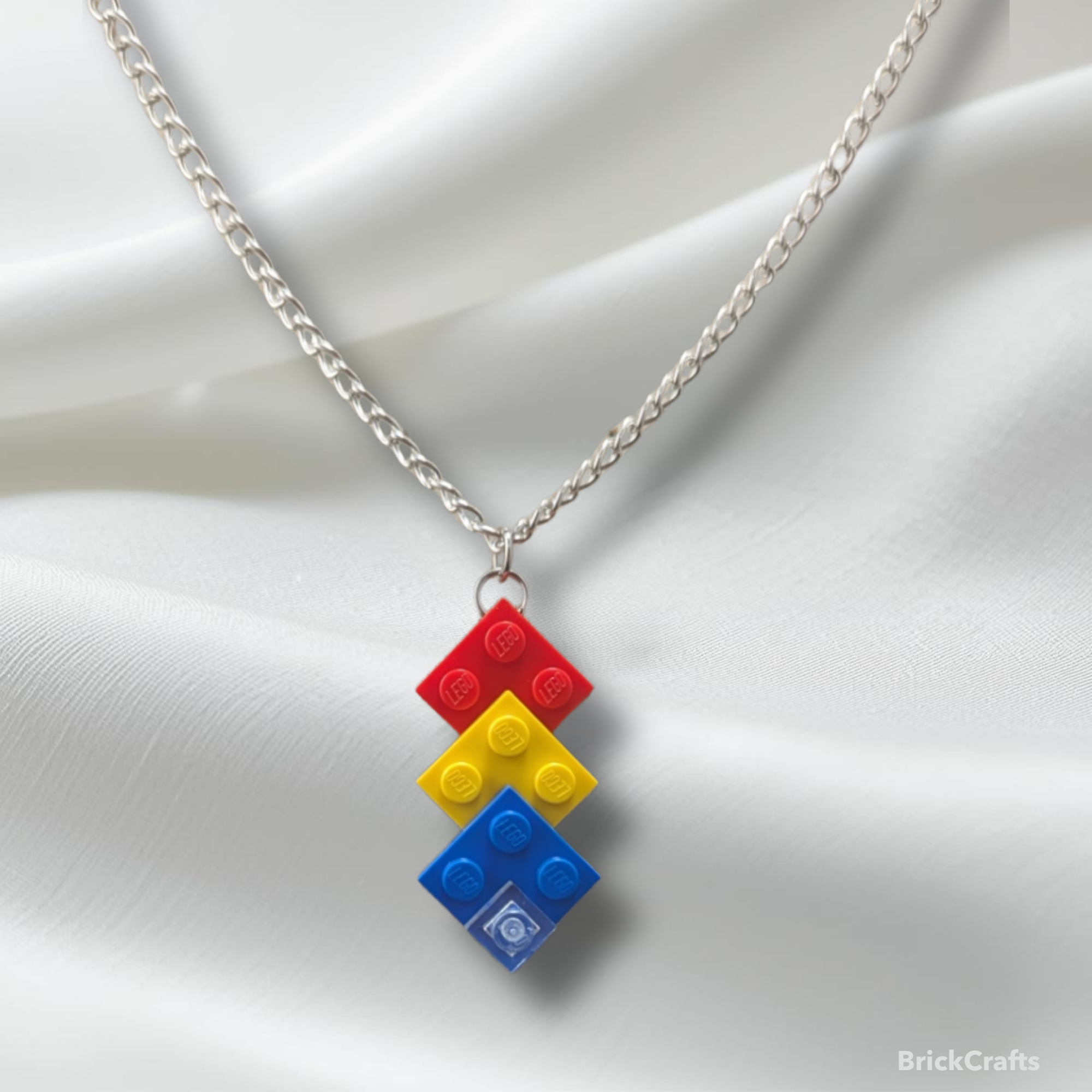 Triple Plate Pendant Necklaces