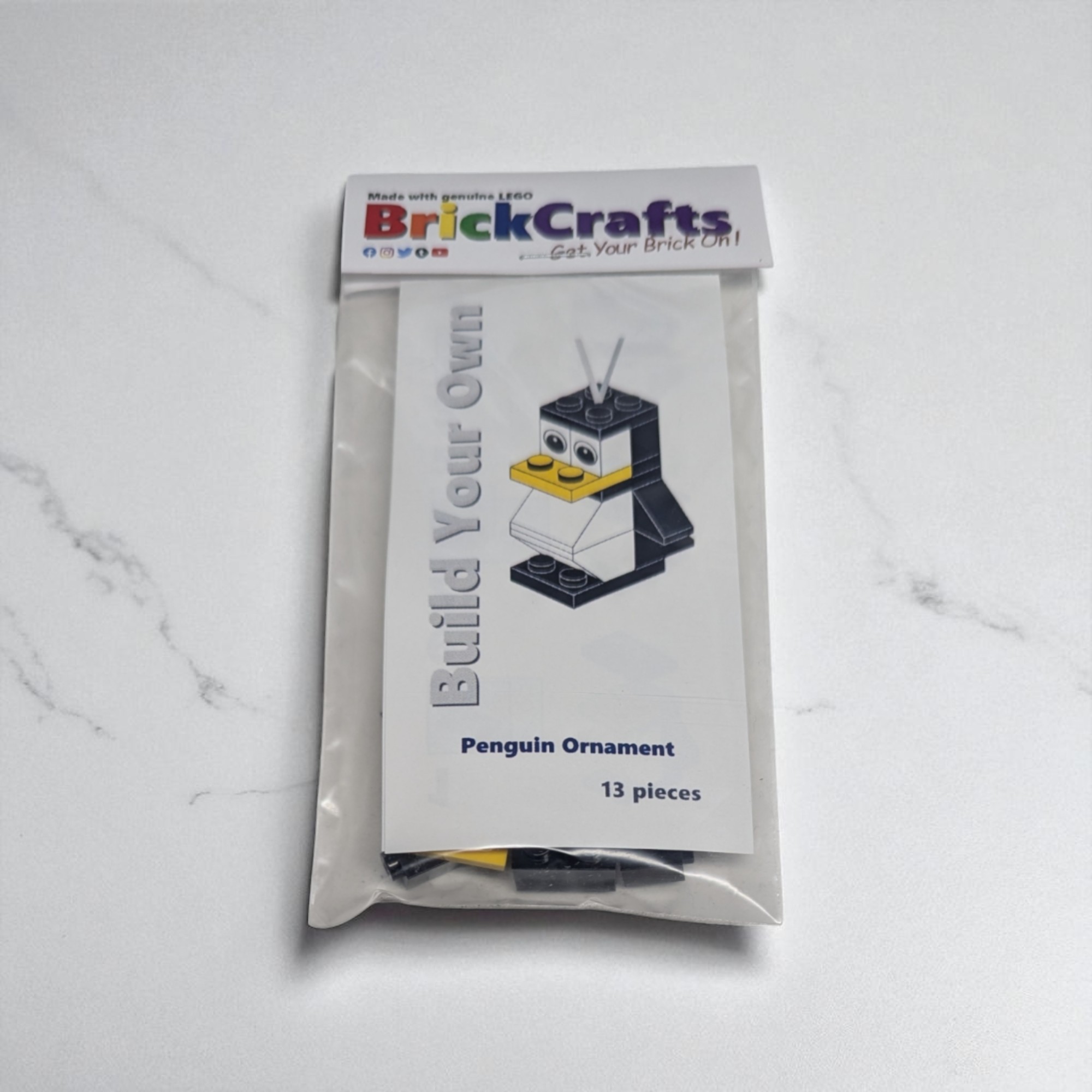 LEGO Penguin Build-Your-Own Ornament