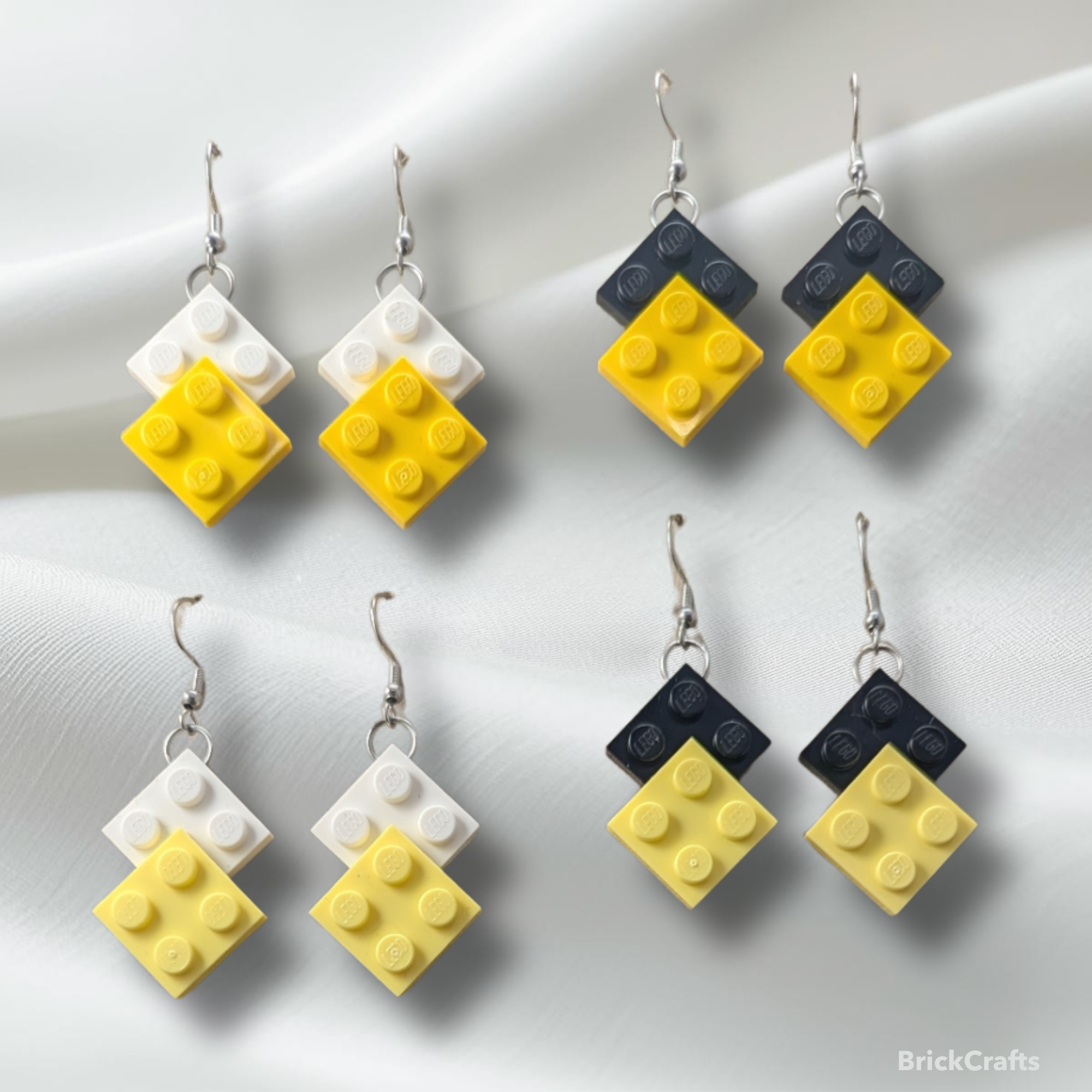 Double Dangle 2x2 LEGO Plate Earrings 