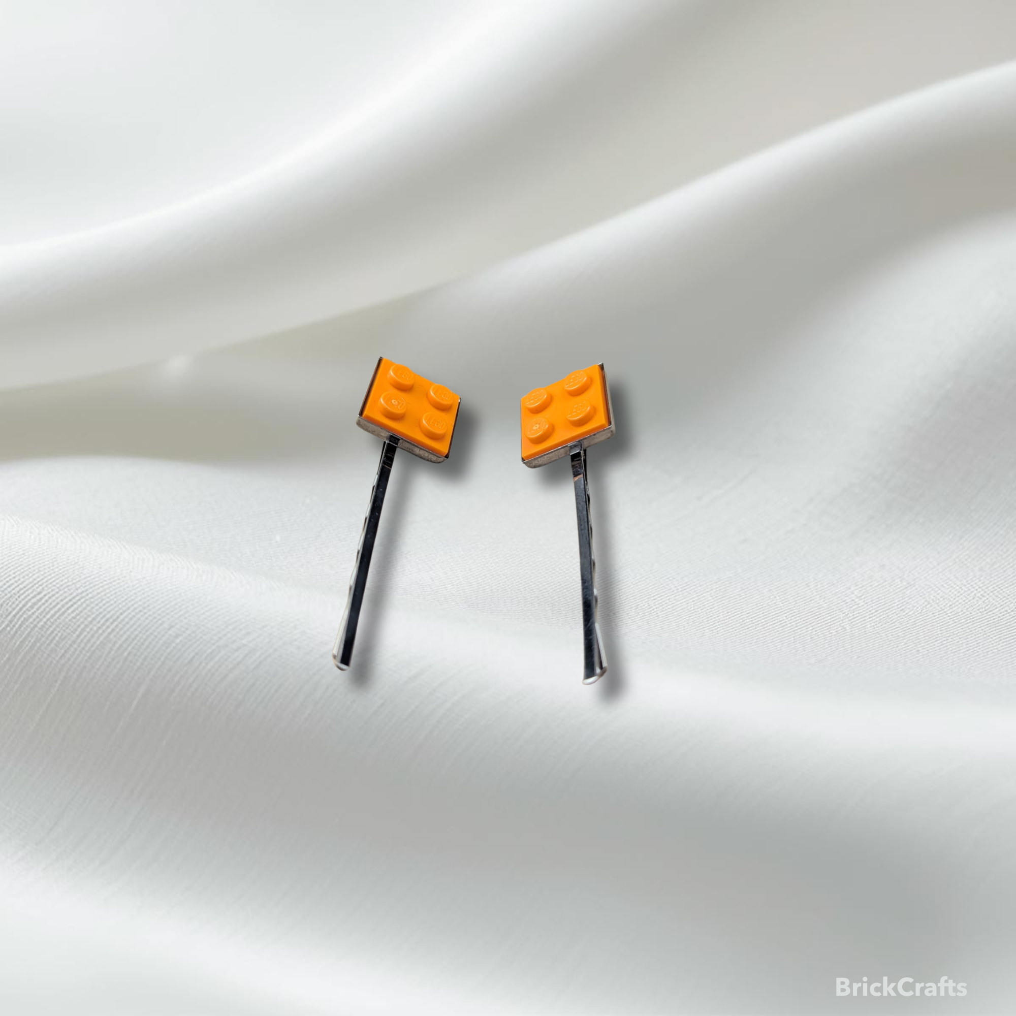 Square Bezel Bobby Pin Hair Clips