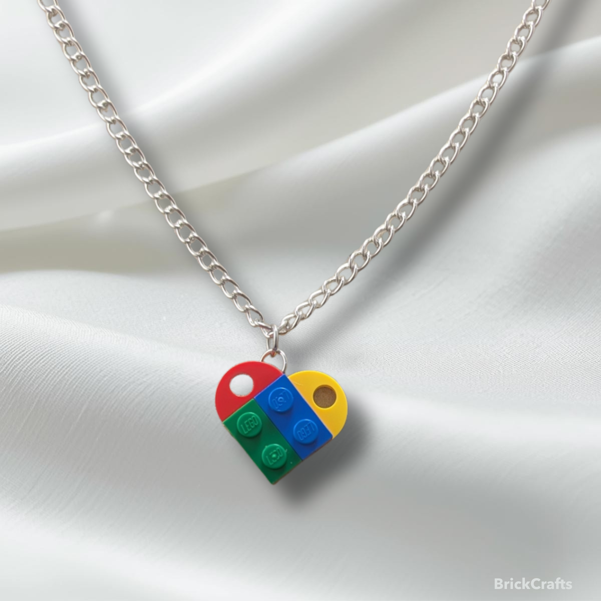 LEGO Heart Pendant Necklace 