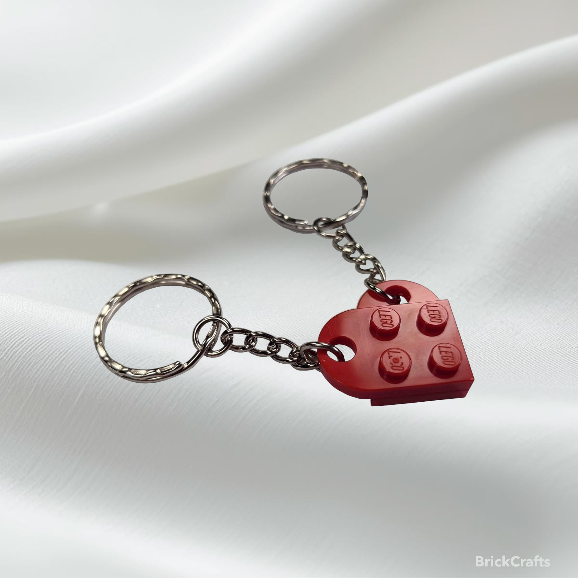 Best Friend Forever LEGO Heart Keychain Set (Set of 2)