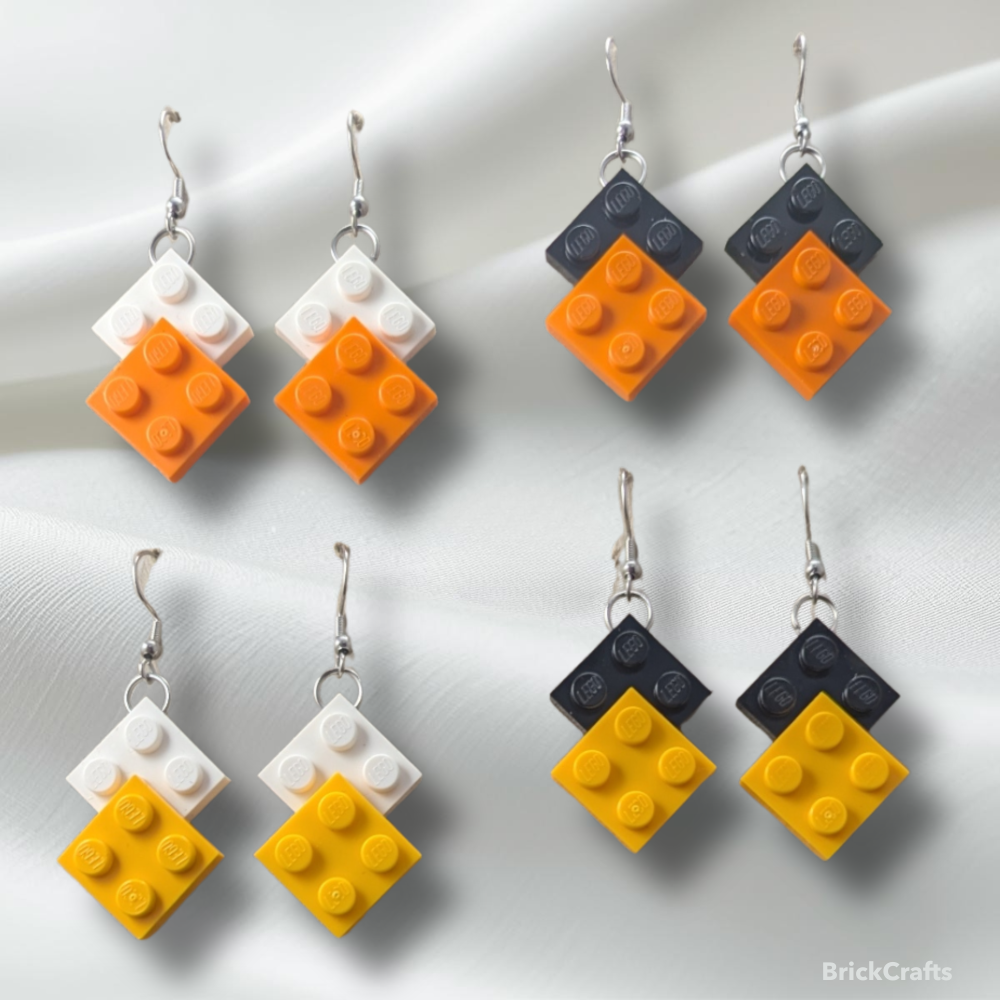 Double Dangle 2x2 LEGO Plate Earrings 
