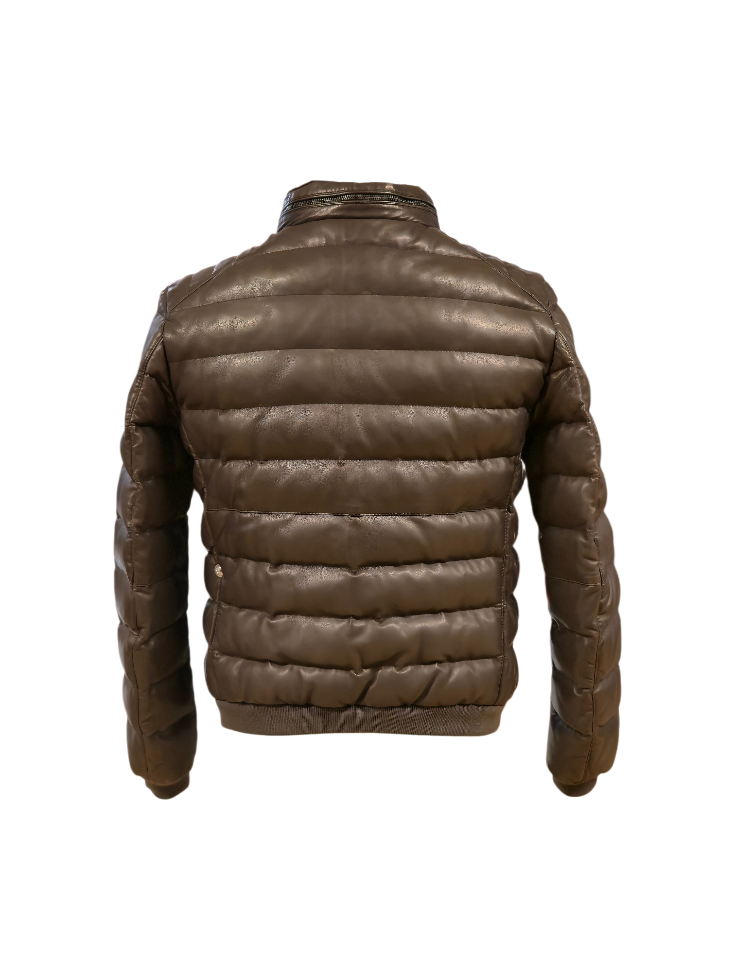 Piumino in Pelle Testa di Moro