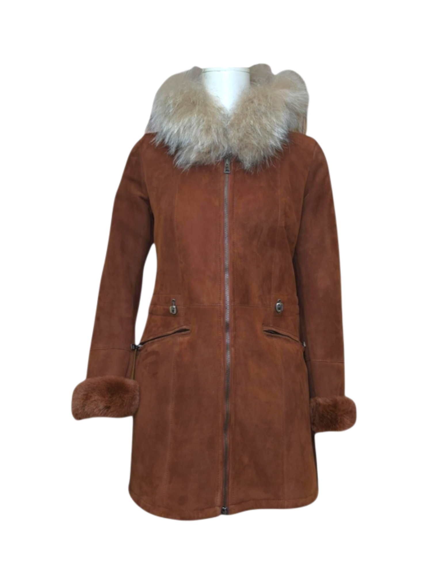 Montone Parka Rosso Tortora