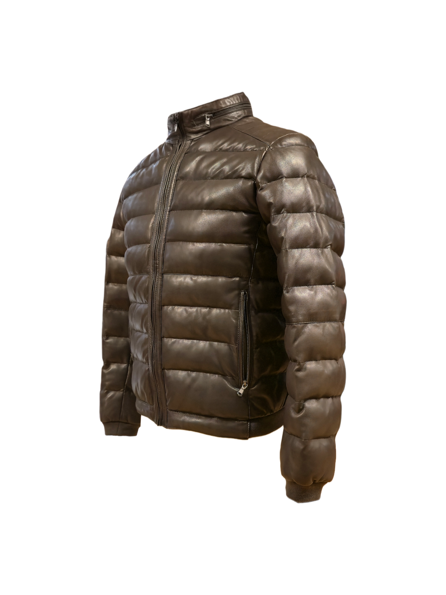 Piumino in Pelle Testa di Moro