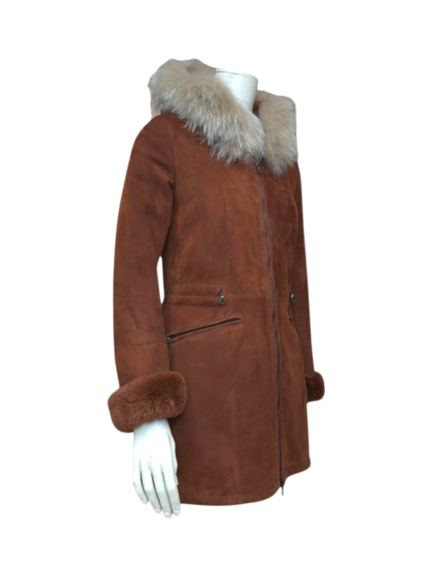 Montone Parka Rosso Tortora