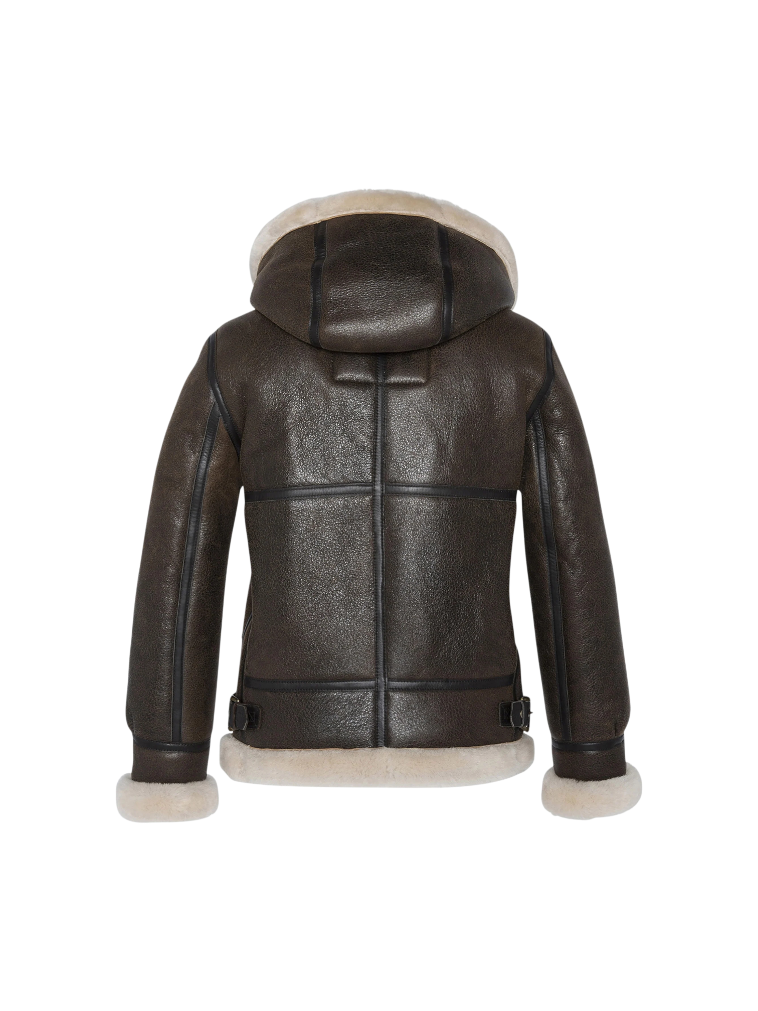 Montone Schott LCW1257H Brown con Cappuccio