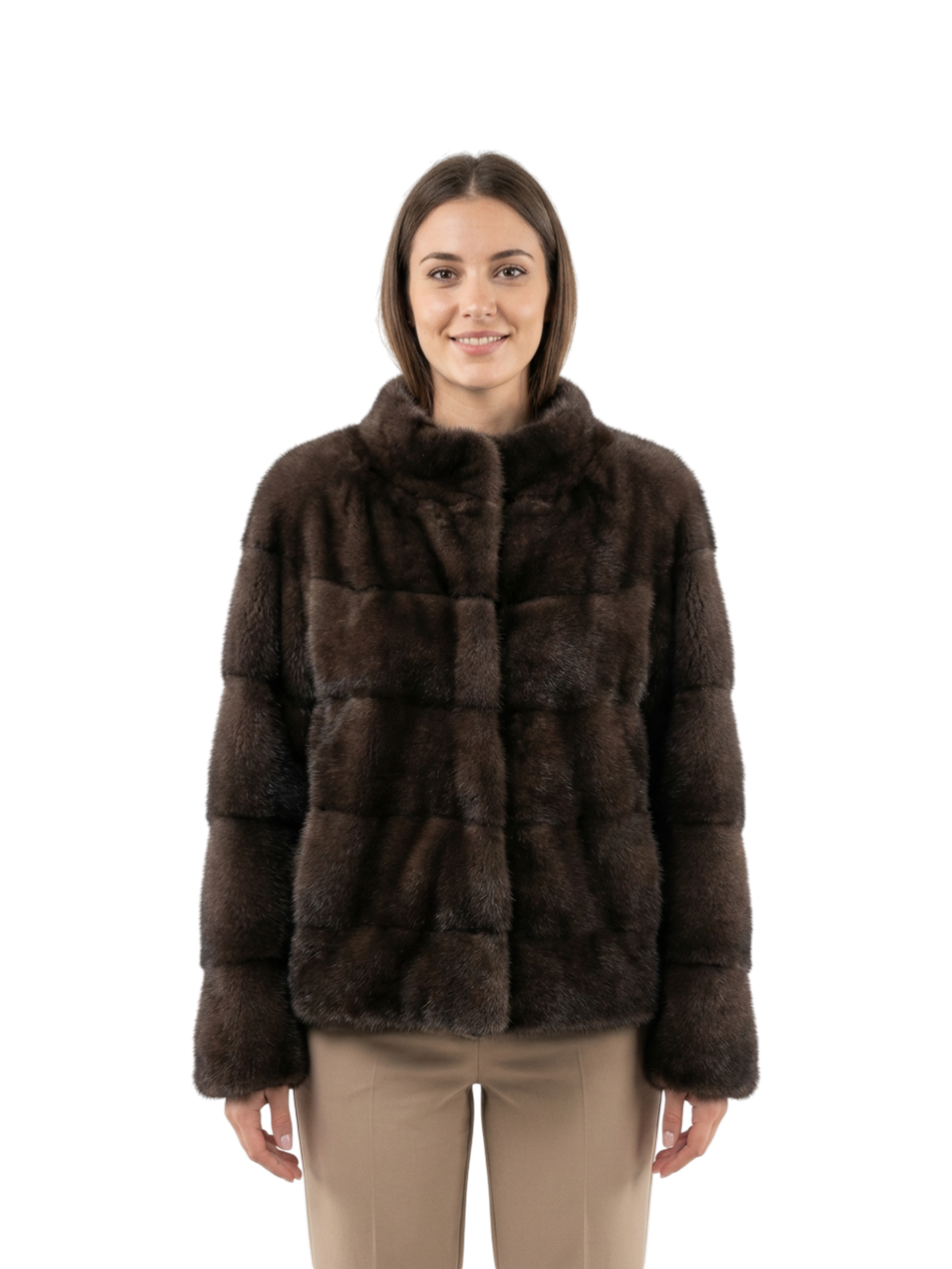 Giacchino in Visone castagna