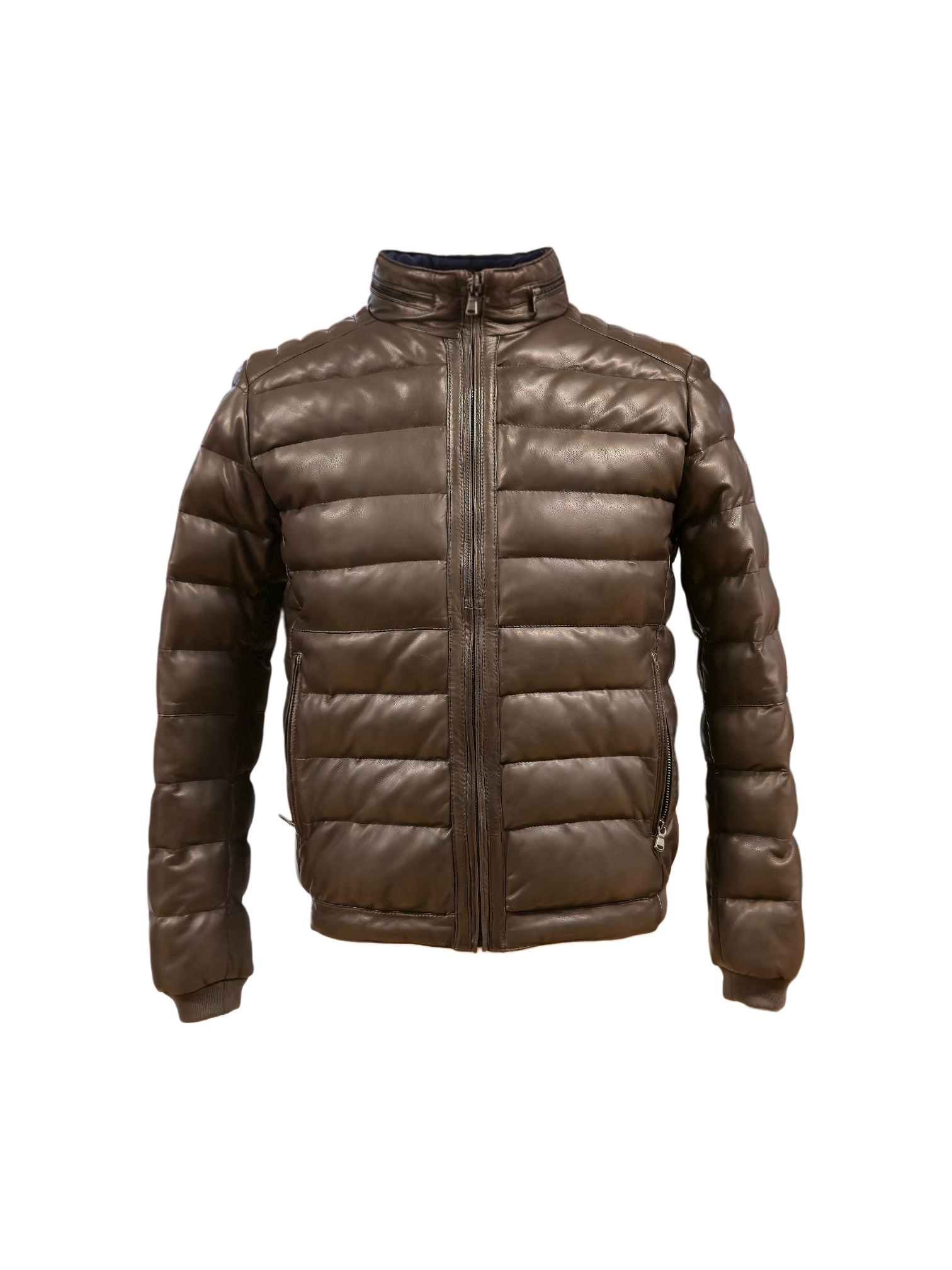 Piumino in Pelle Testa di Moro