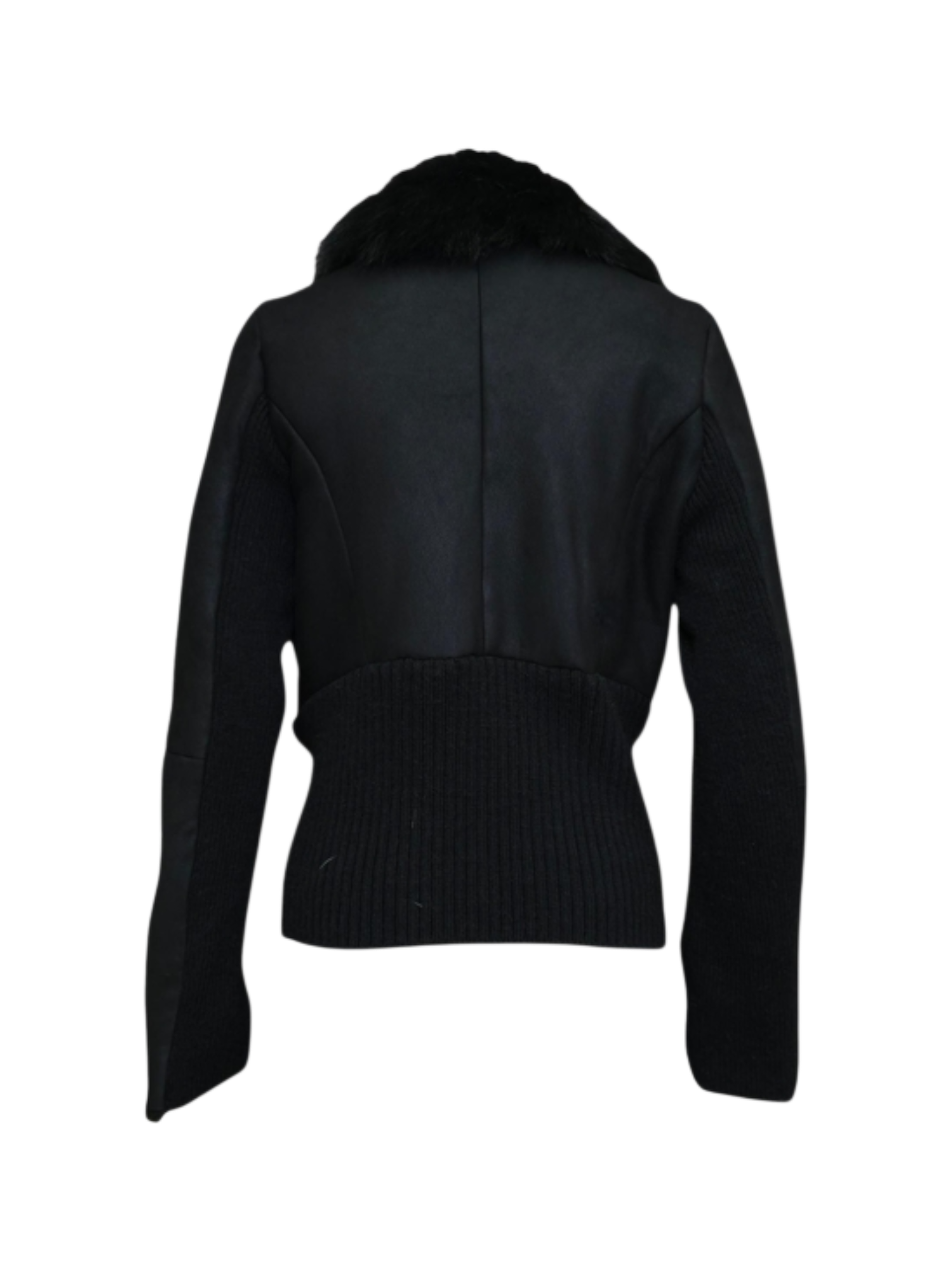 Montone Black Con Lana