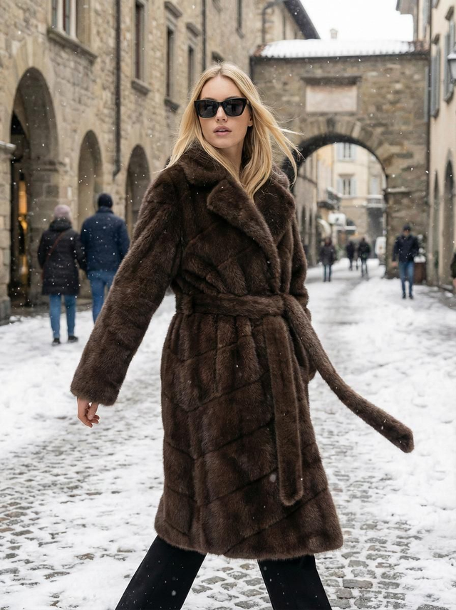 Cappotto Ecovisone Brown