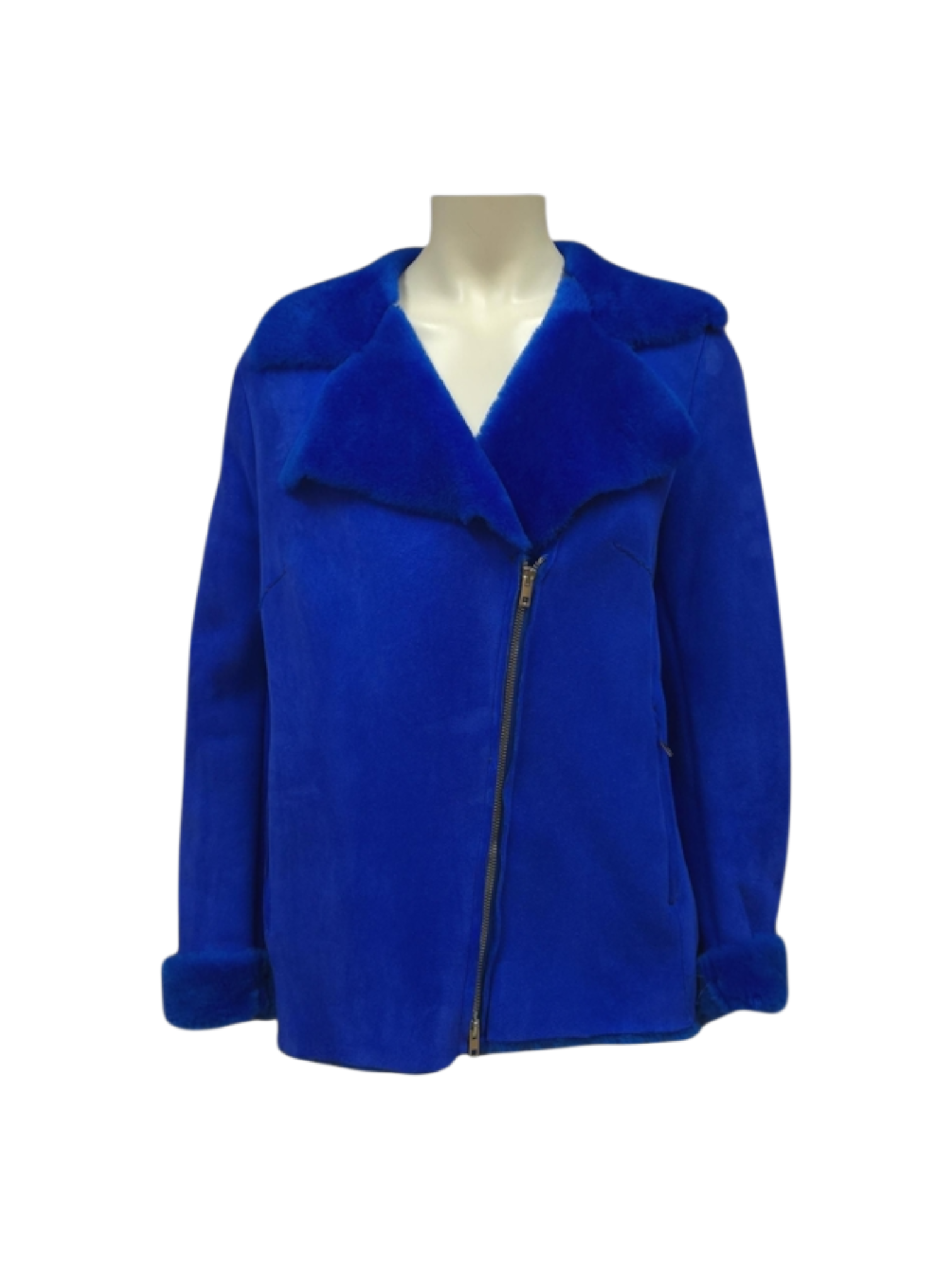 Chiodo in Montone Electric Blu