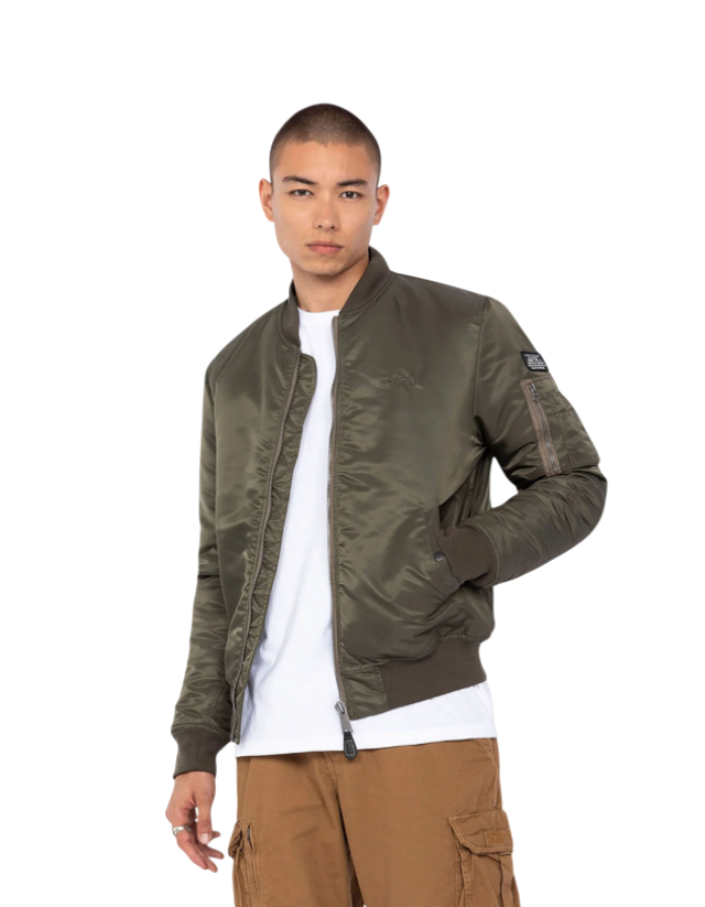 Bomber Jacket Schott AIRFORCERS Army Khaki