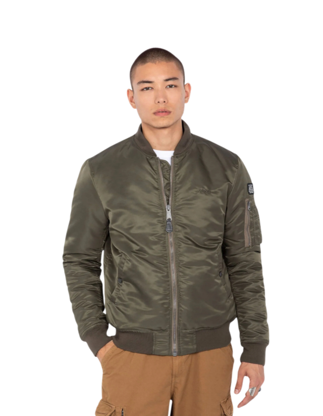 Bomber Jacket Schott AIRFORCERS Army Khaki