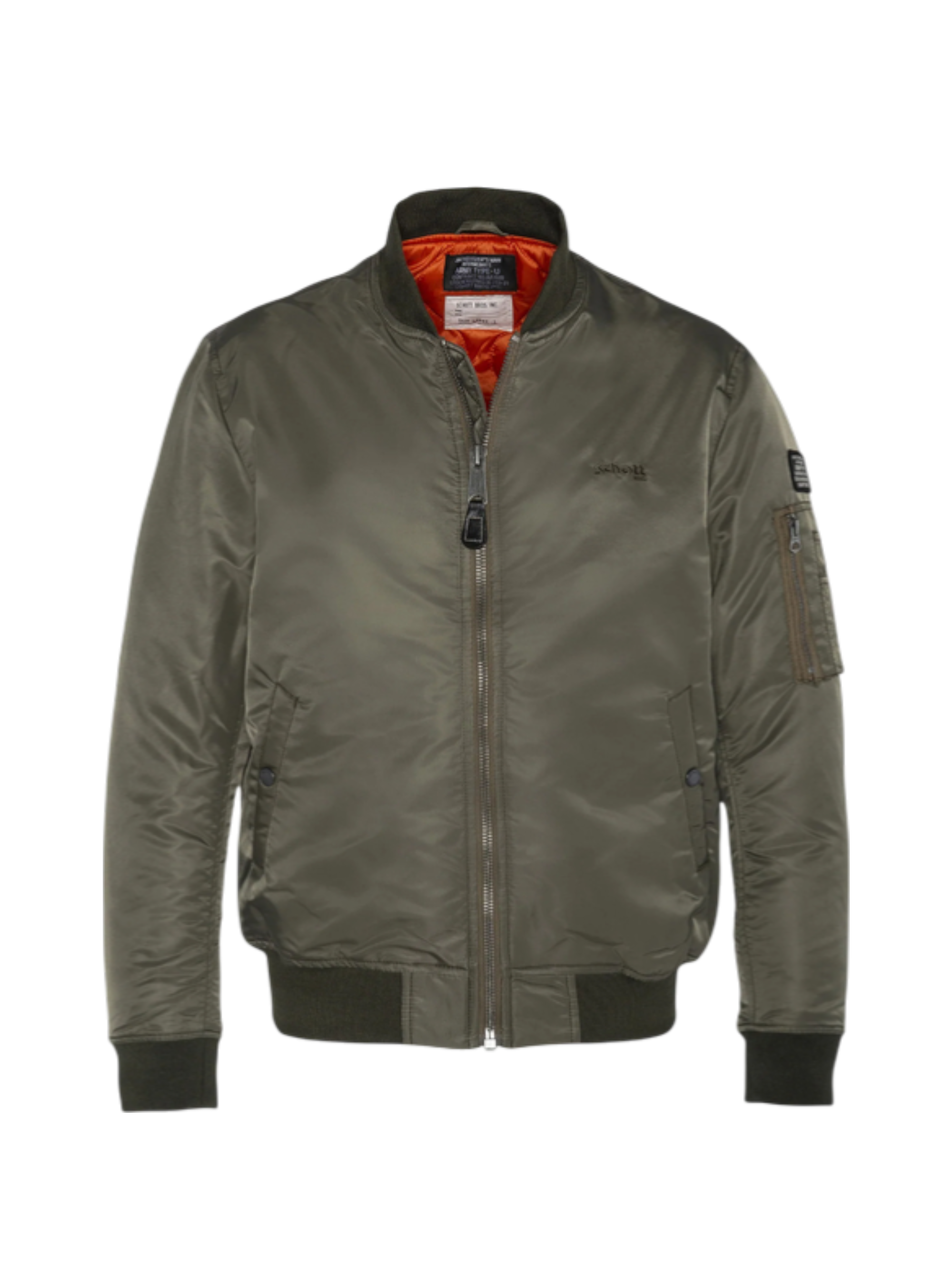 Bomber Jacket Schott AIRFORCERS Army Khaki
