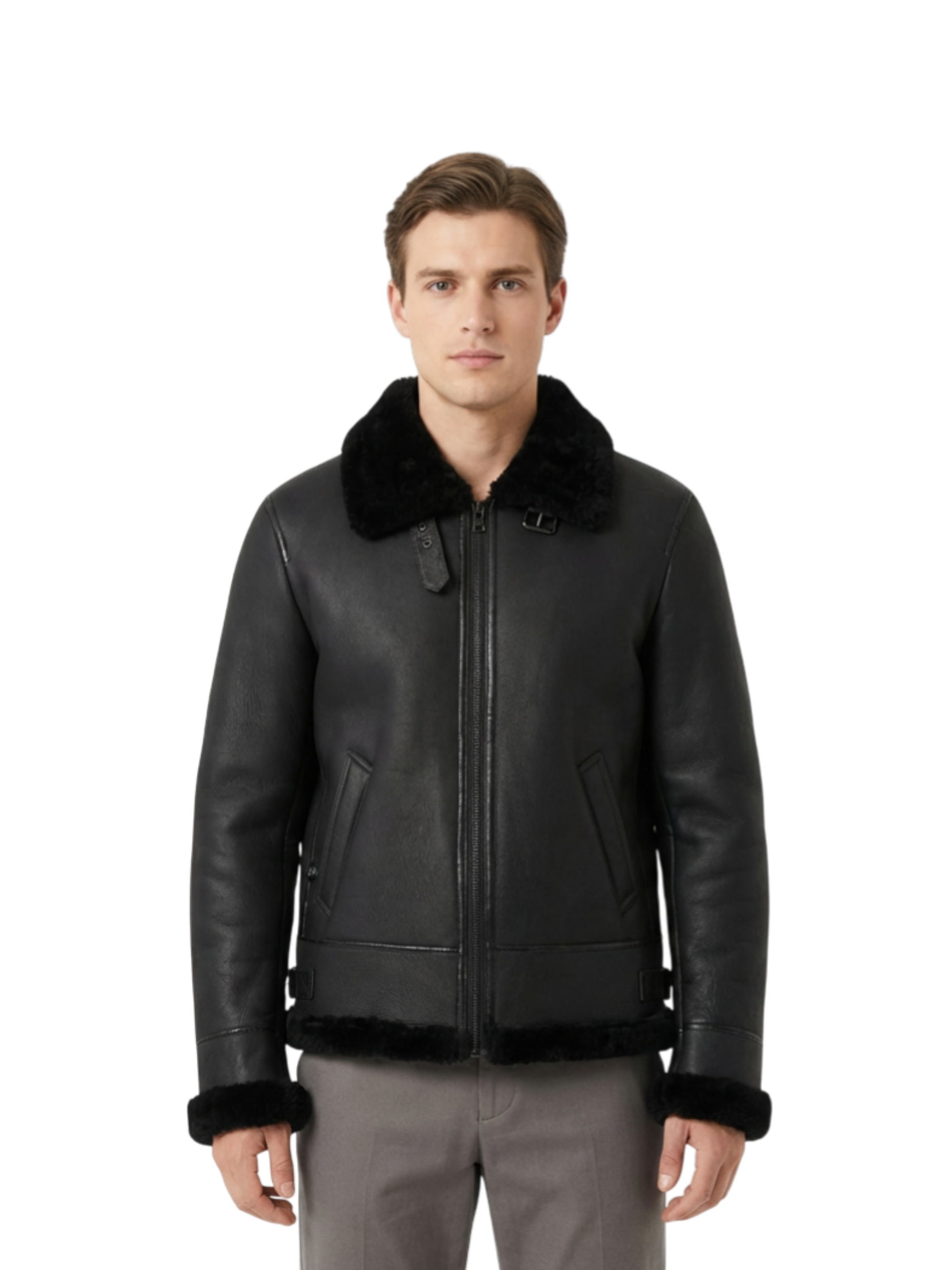 Montone Aviatore Nappato Black