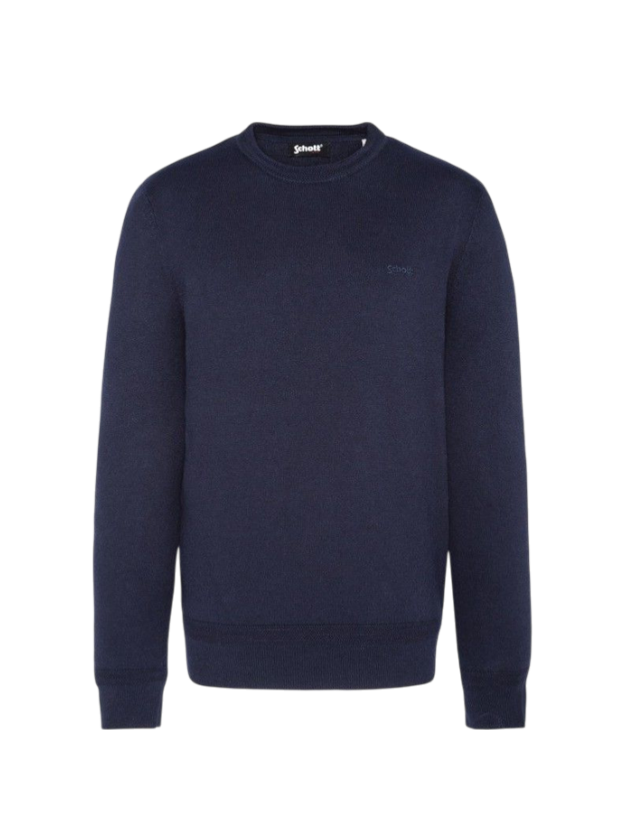 Schott PLBEAL1 Navy Maglione Girocollo