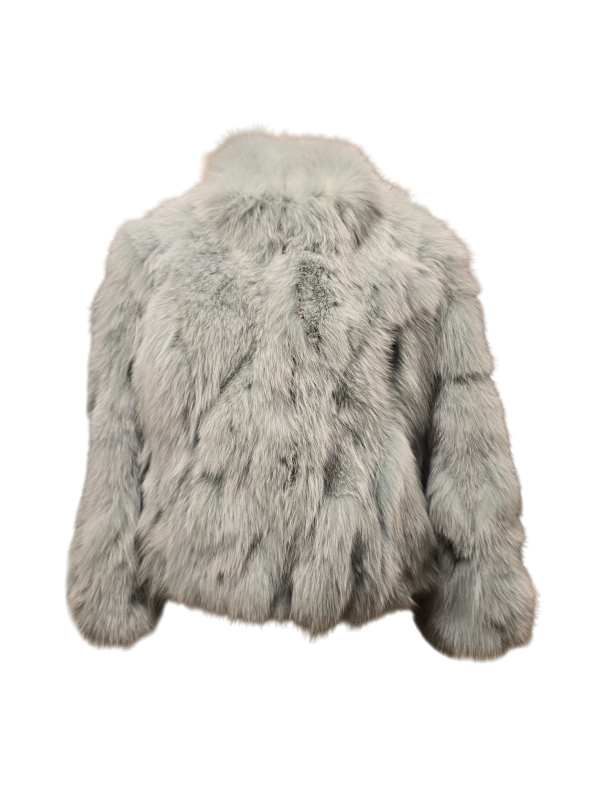 Giubbino in Volpe Turchese collo alto