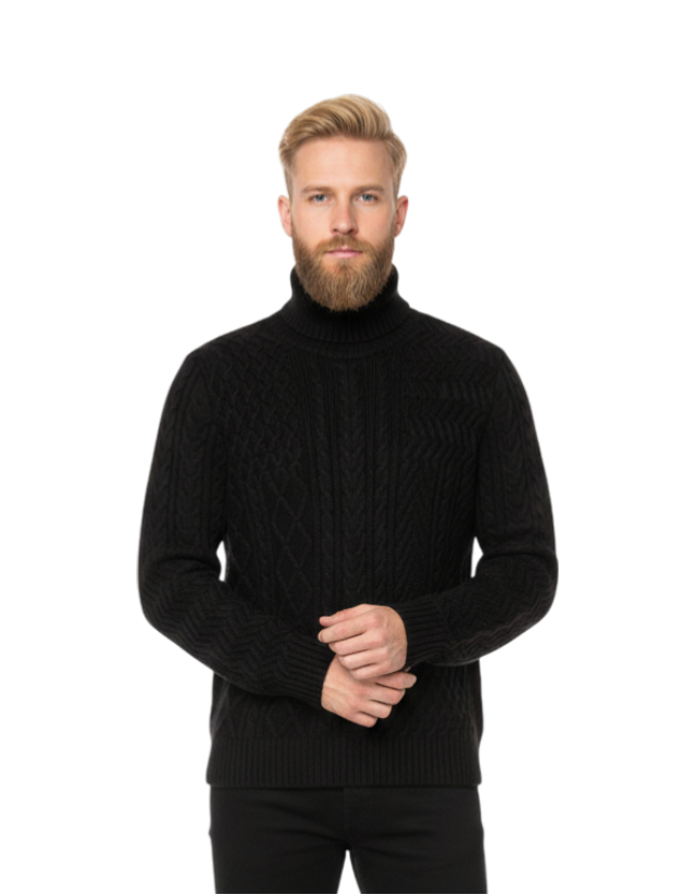 Maglione Collo Alto Schott PLKETH2 Black