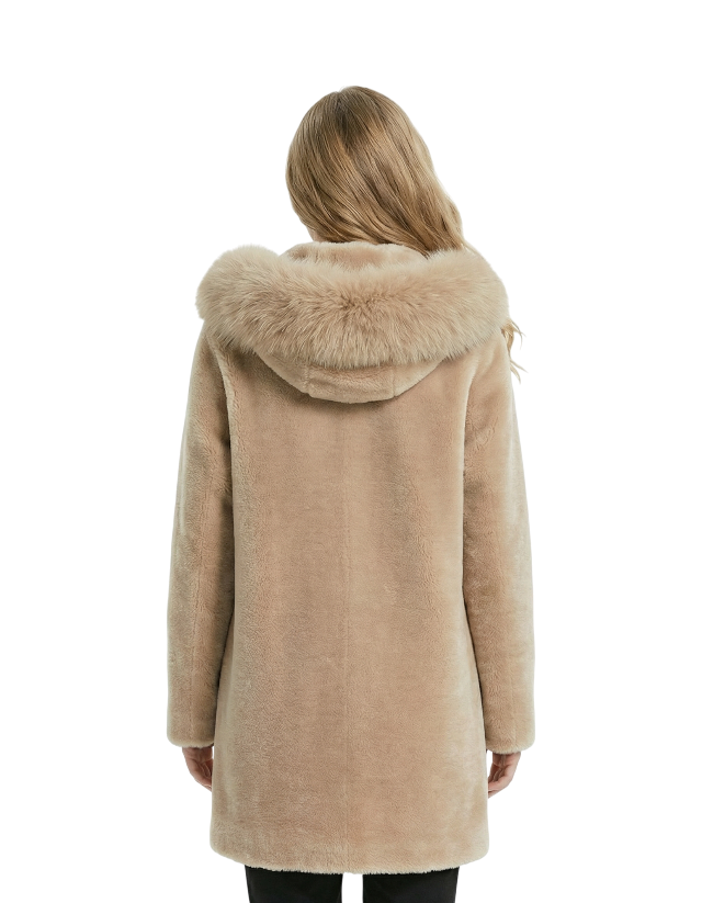 Cappotto in Lana Cachemire con Cappuccio e interno staccabile