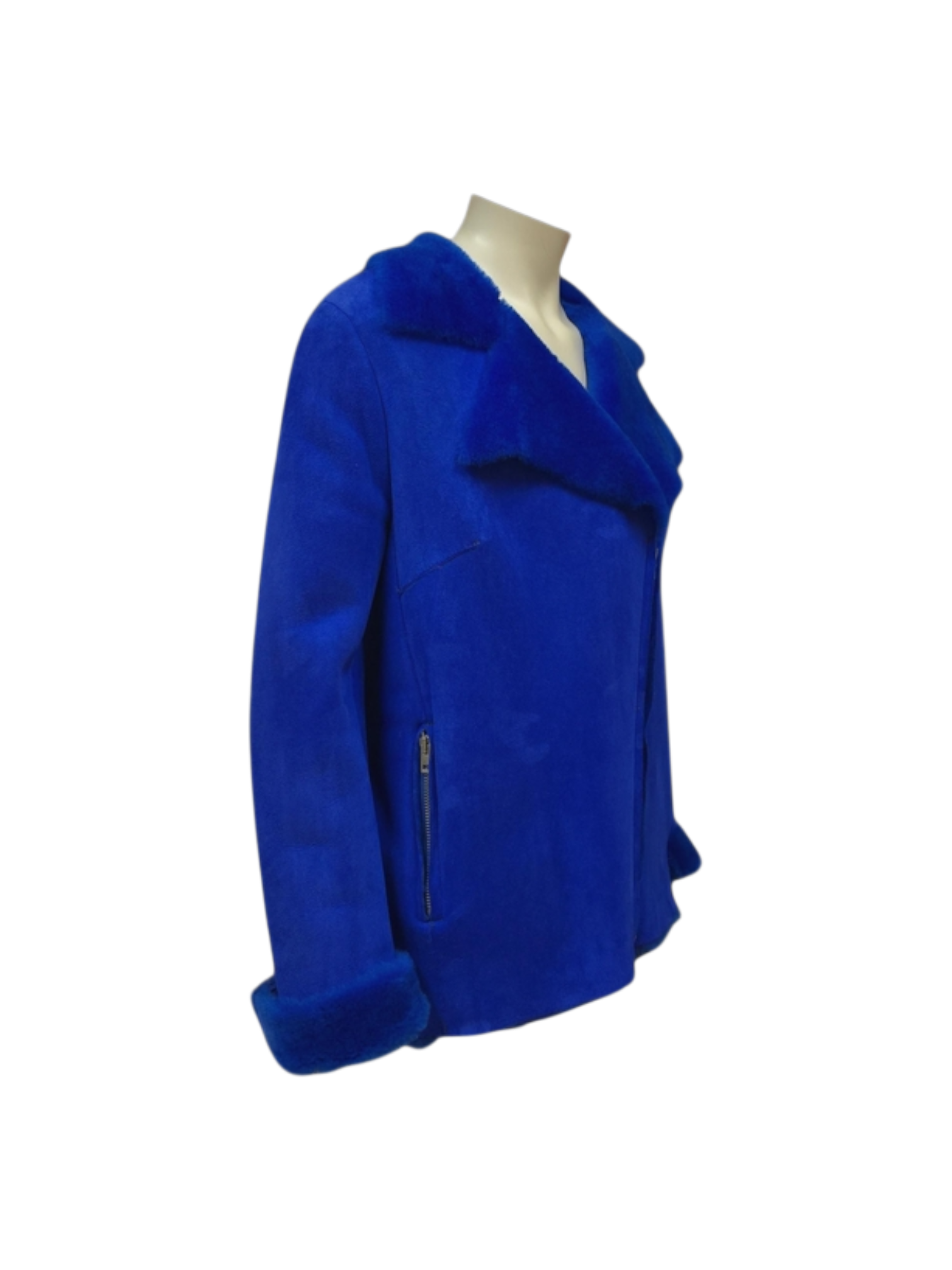 Chiodo in Montone Electric Blu