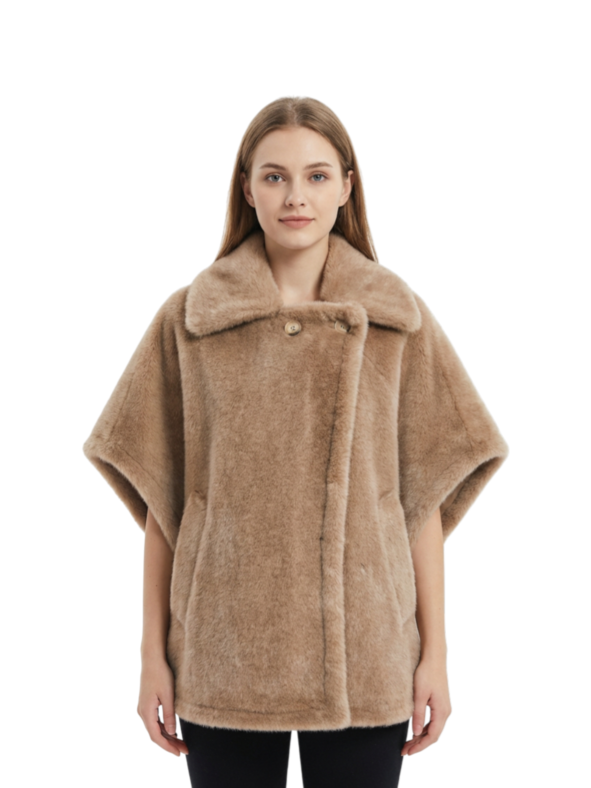 Poncho in Ecopelliccia