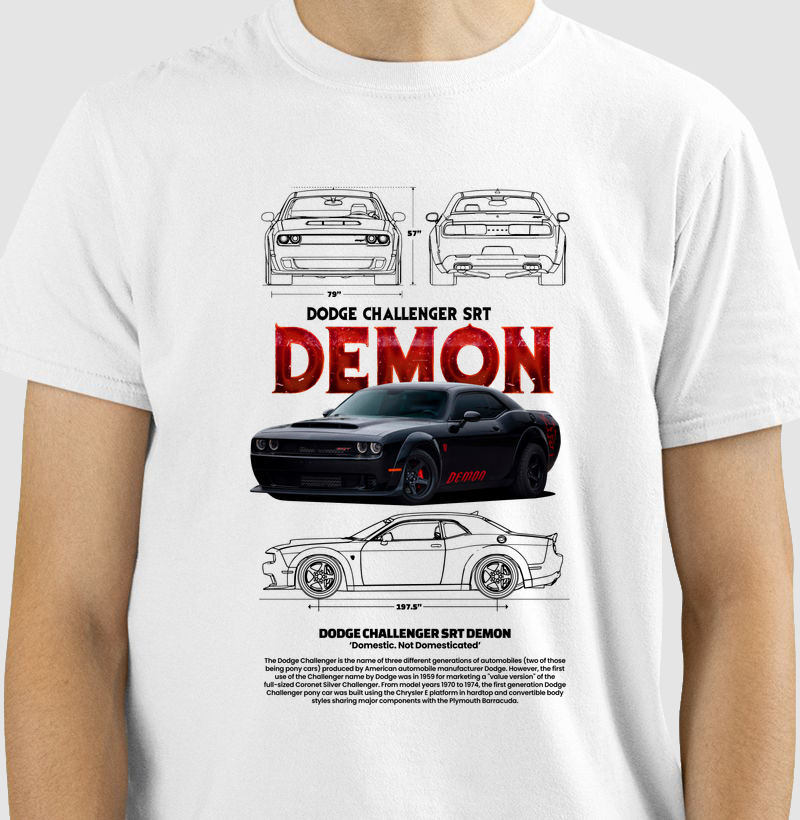 Camiseta Dodge Challenger SRT Demon