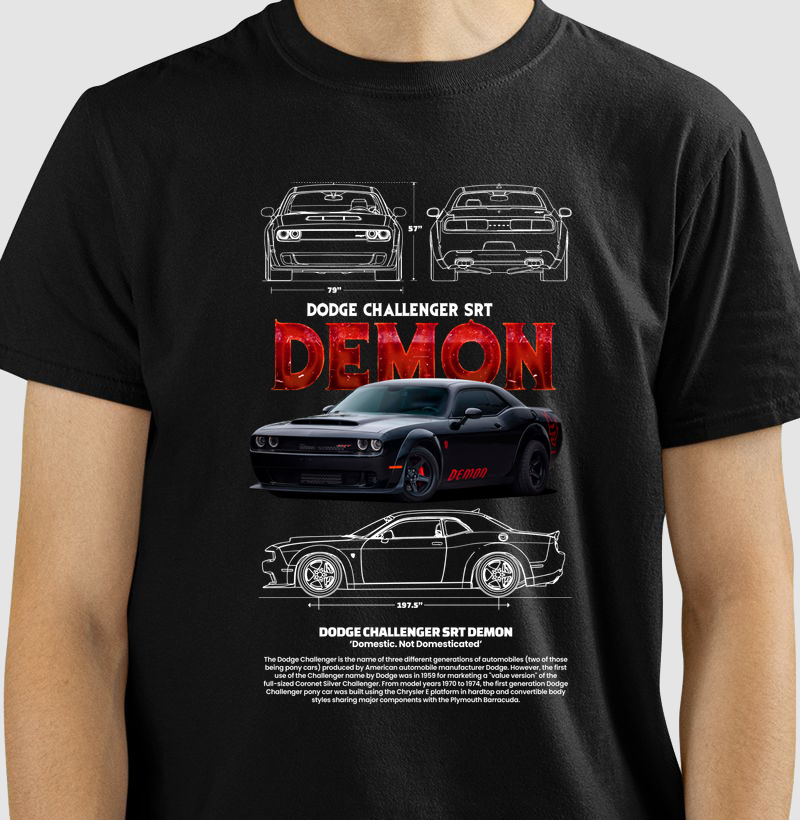 Camiseta Dodge Challenger SRT Demon