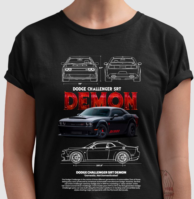 Camiseta Dodge Challenger SRT Demon