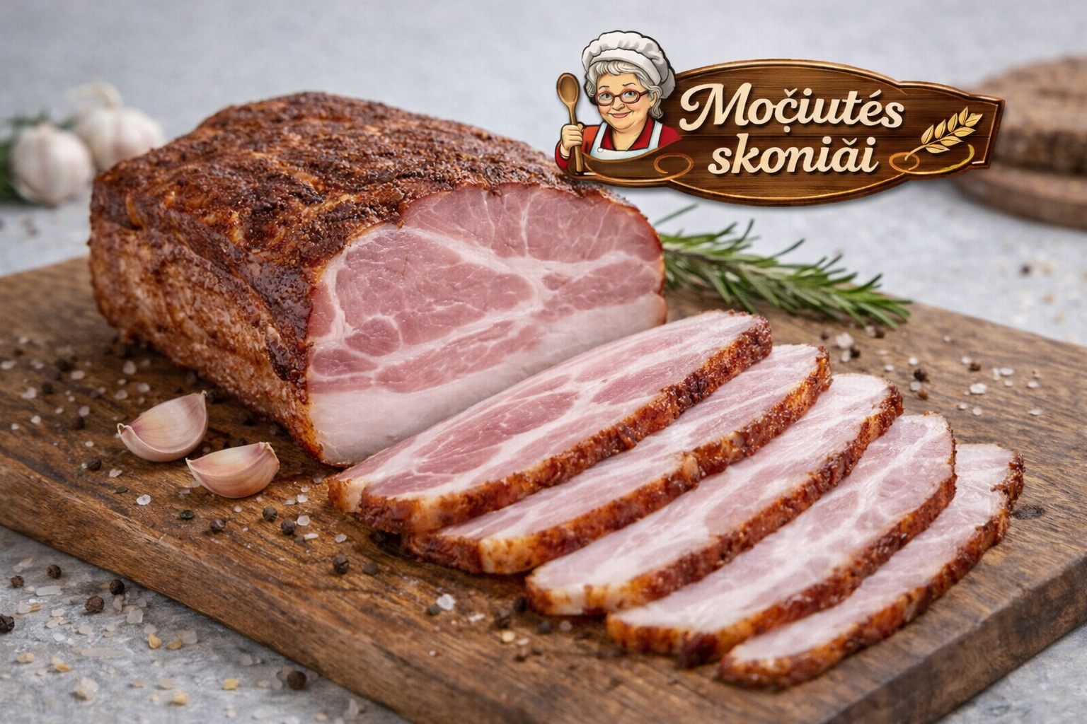 Kiaulienos sprandinė - šalto rūkymo 