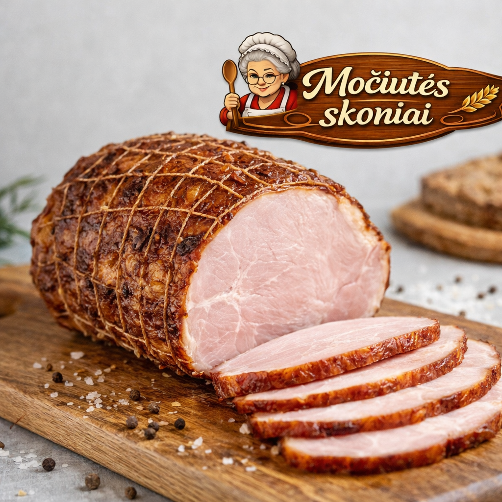 Kaimiškas kiaulienos kumpis Š/R