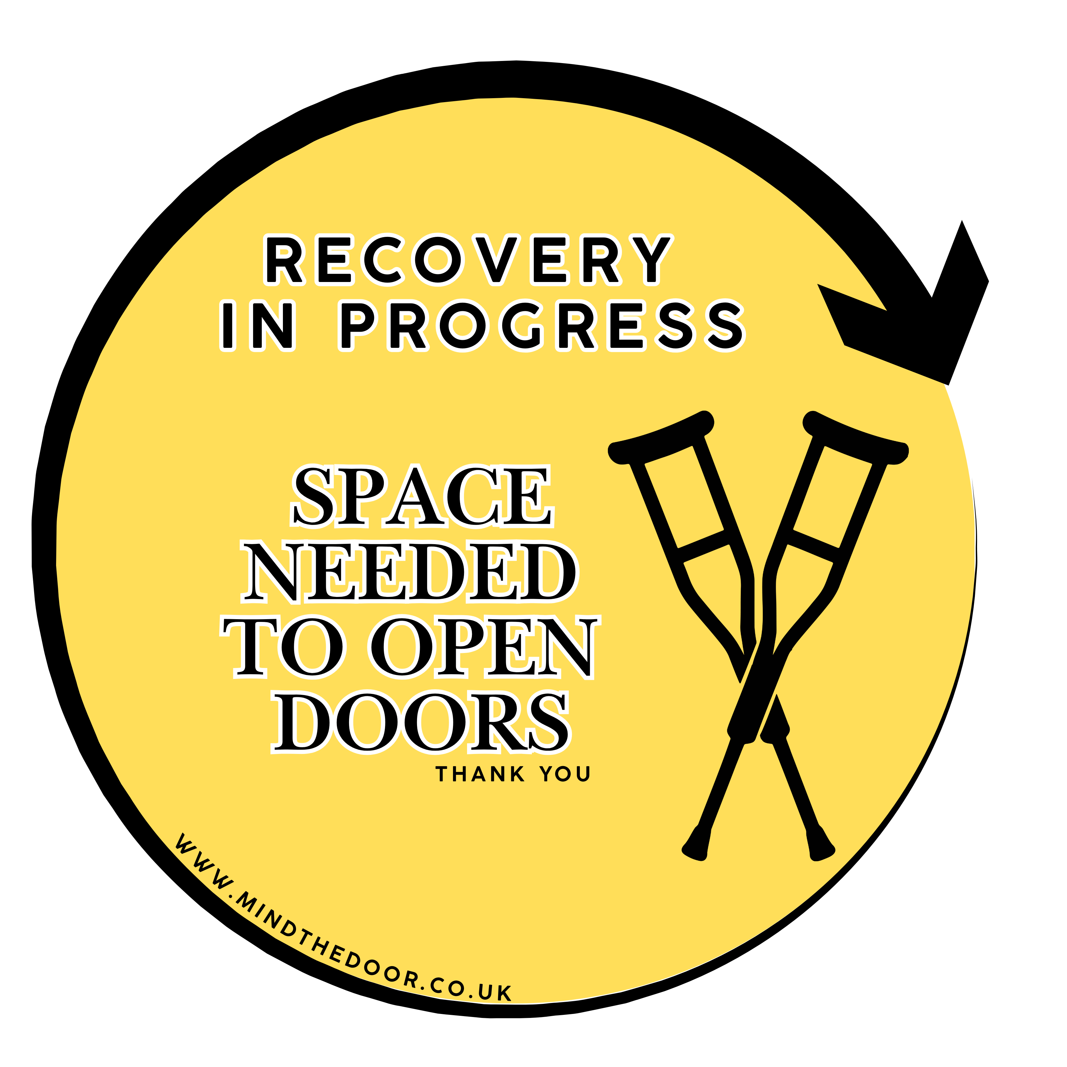 Recovery in progress- space needed to open doors
