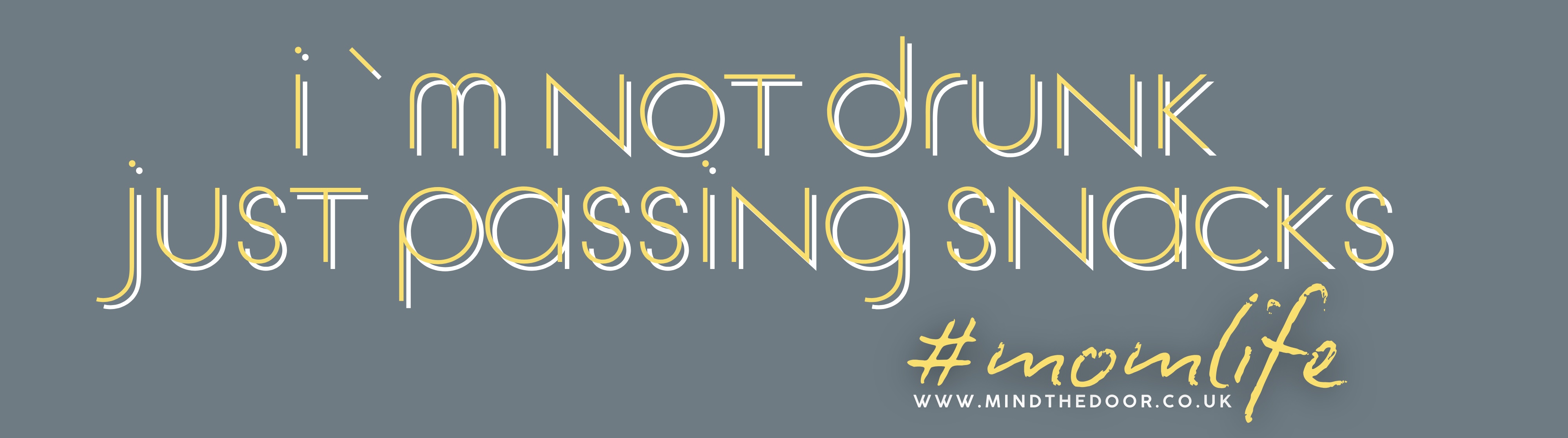 I'm not drunk, just passing snacks