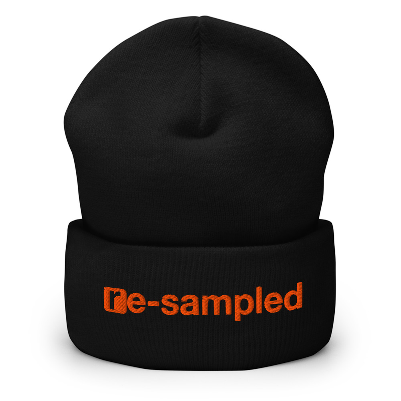 Re-Sampled Embroidered Beanie