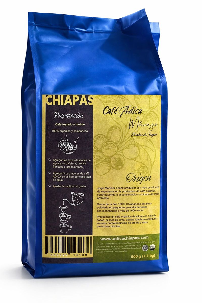 Café Adica Márago Orgánico (500 gramos/1 Kilo)