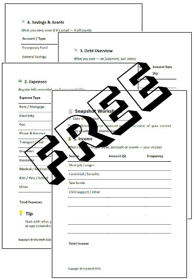 Snapshot Worksheet - PDF