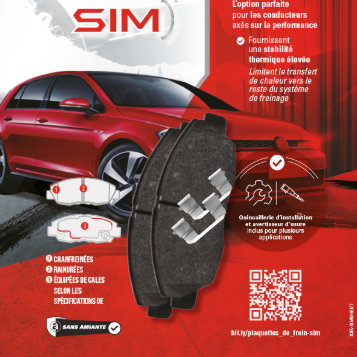SIM - SEMI-METALLIC BRAKE PADS