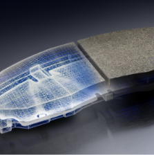 TECHNICALLY PRODUCED CERAMIC BRAKE PAD