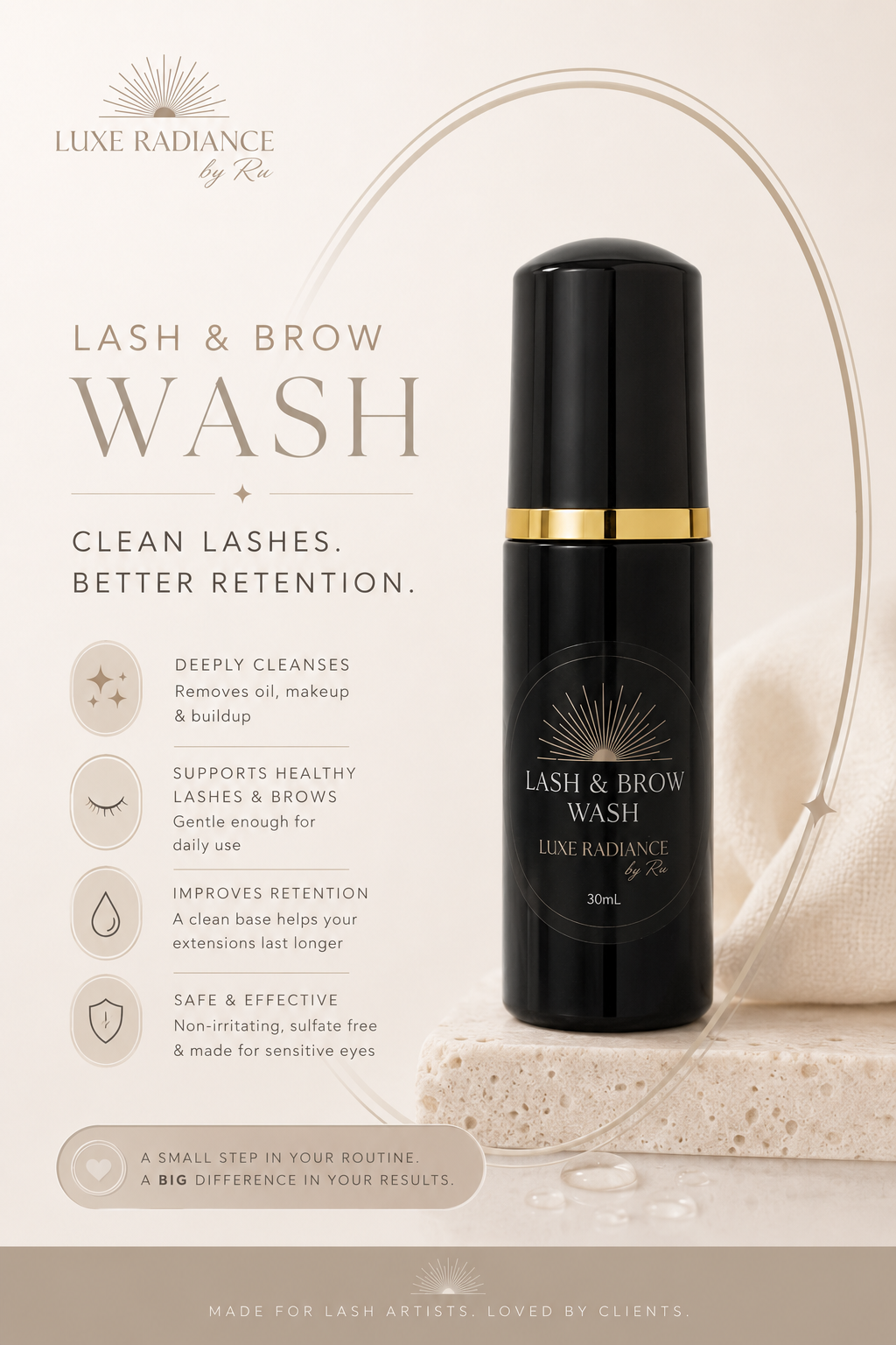 LUXE LASH & BROW WASH