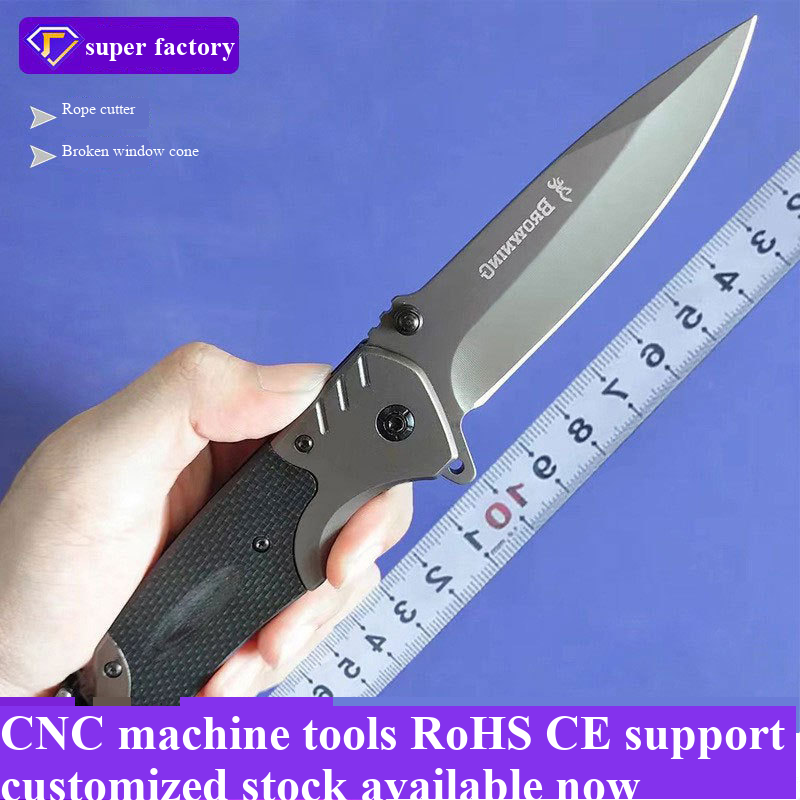 Tactical Folding Knife - CNC Multifunctional EDC Pocket Knife with Rope Cutter & Glass Breaker
