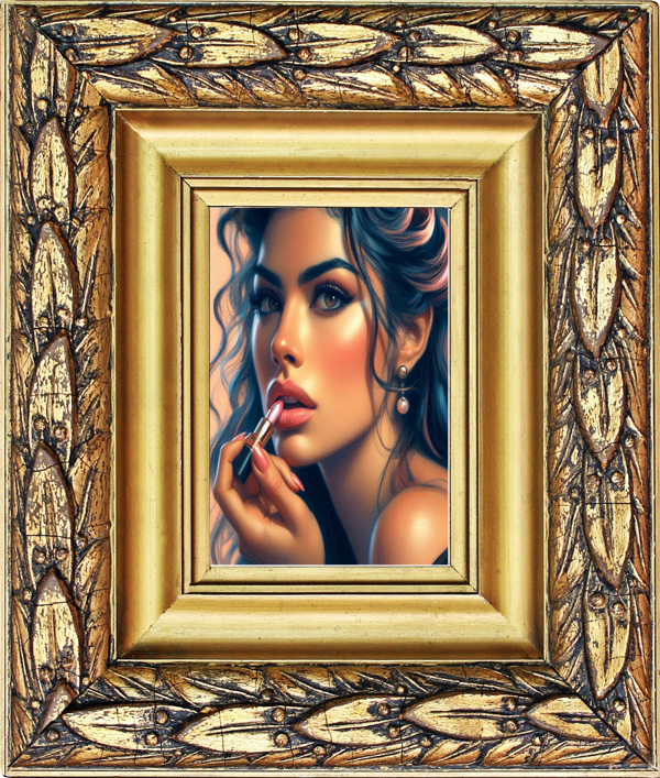 Encadrement + miroir ref : 7298