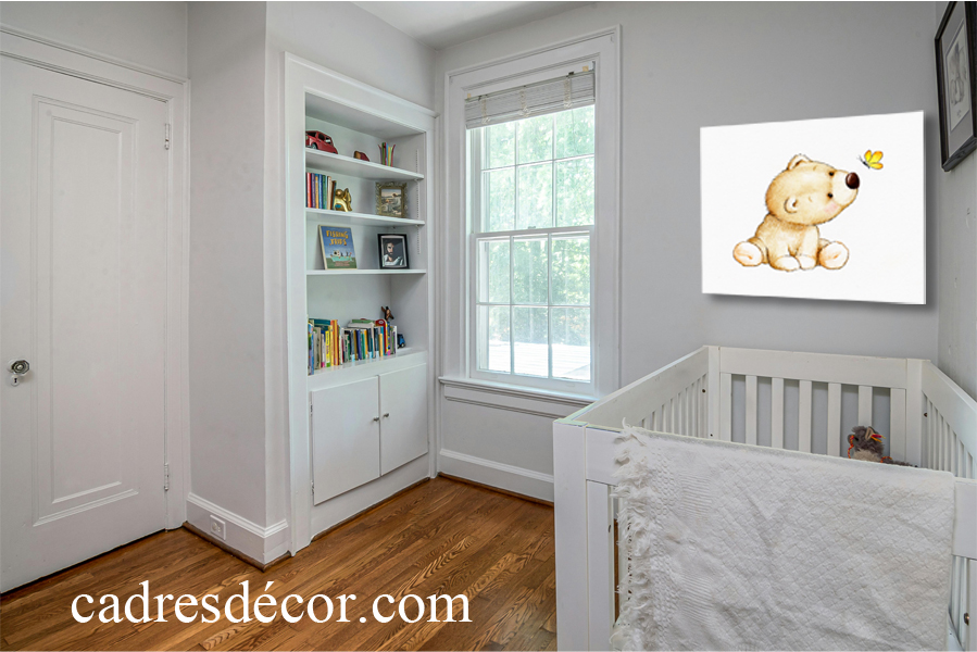 Cadre décor ref : Ourson Papillon