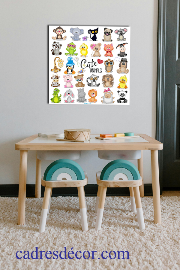 Cadre décor  ref : Enfant Personnages