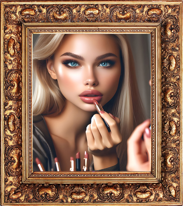 Encadrement + miroir ref : 7233