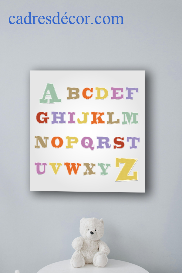 Cadre décor ref : Enfant Lettres