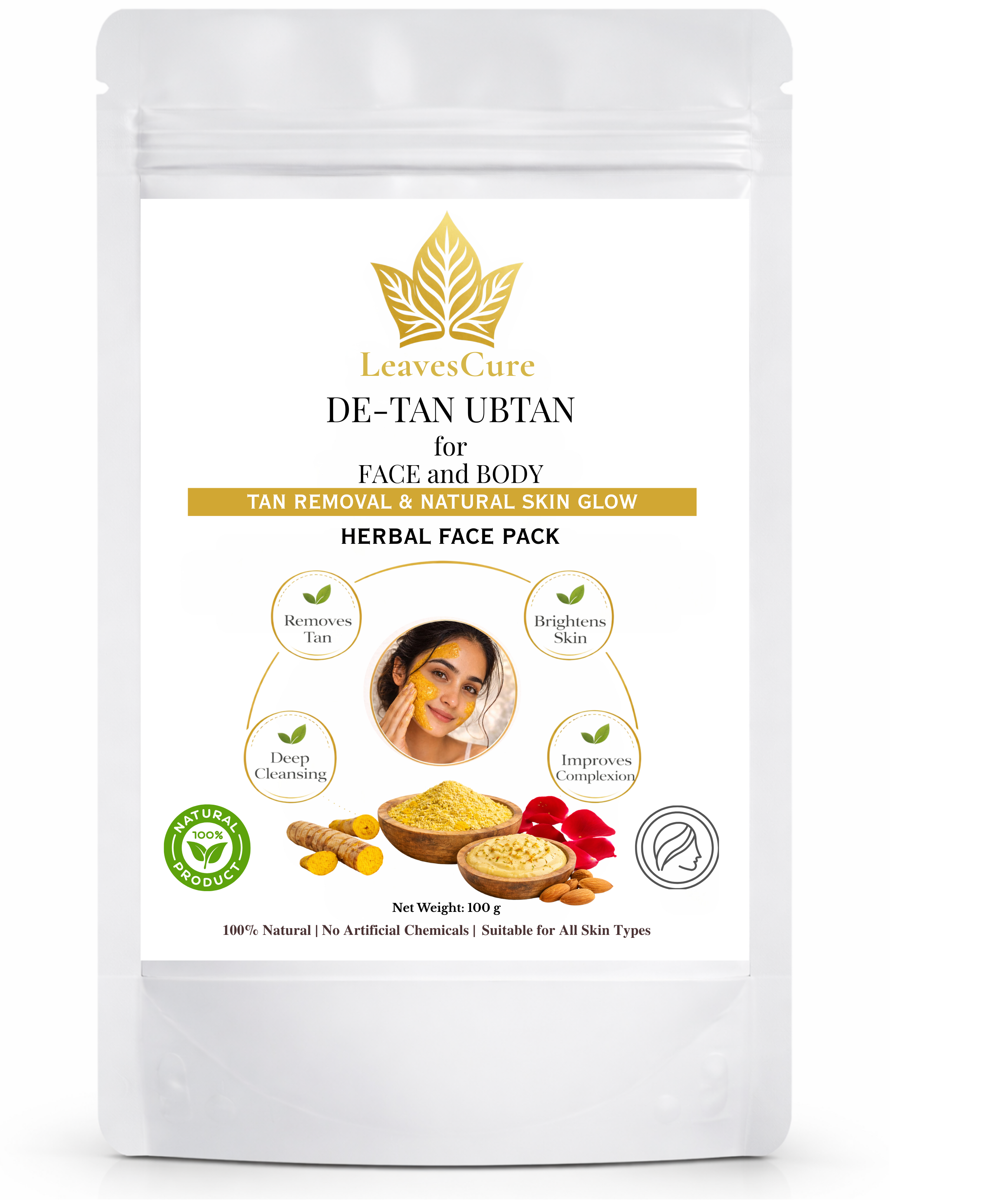 LeavesCure De-Tan Ubtan