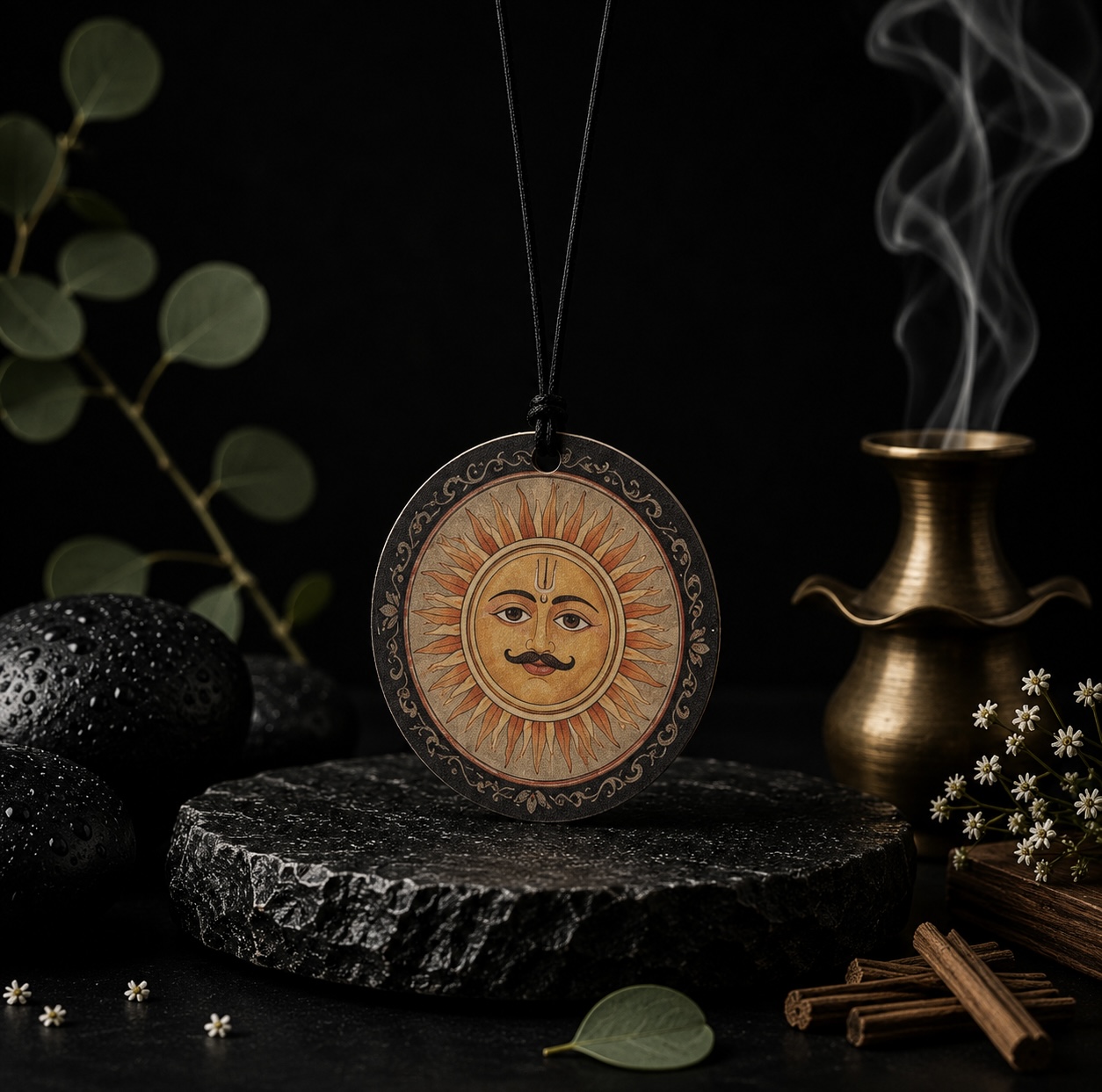 Surya & Chandra | Premium Aromatic Car Hanging